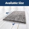 Muddy Mat® Dog Sit Door Embroidery Mat Super Absorbent Microfiber Indoor Outdoor mat for Muddy Paws, Non-Slip Washable Pet Rug, Quick Dry Chenille Entryway Carpet, Machine Washable – Grey 19”x30”(Paw)