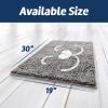 Muddy Mat® Dog Sit Door Embroidery Mat Super Absorbent Microfiber Indoor Outdoor mat for Muddy Paws, Non-Slip Washable Pet Rug, Quick Dry Chenille Entryway Carpet, Machine Washable – Grey 19”x30”(Pet Face)