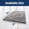 Muddy Mat® Dog Sit Door Embroidery Mat Super Absorbent Microfiber Indoor Outdoor mat for Muddy Paws, Non-Slip Washable Pet Rug, Quick Dry Chenille Entryway Carpet, Machine Washable – Grey 19”x30”(Sit Dog)