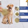 Muddy Mat® Doggy Dryer, Highly Absorbent Microfiber Washable Dog Shammy, Quick Drying Towel Absorber, Extra Soft Plush Wrap Chenille Bath Towels to Dry Soggy Large Pets & Small Puppy – Beige(Beige)