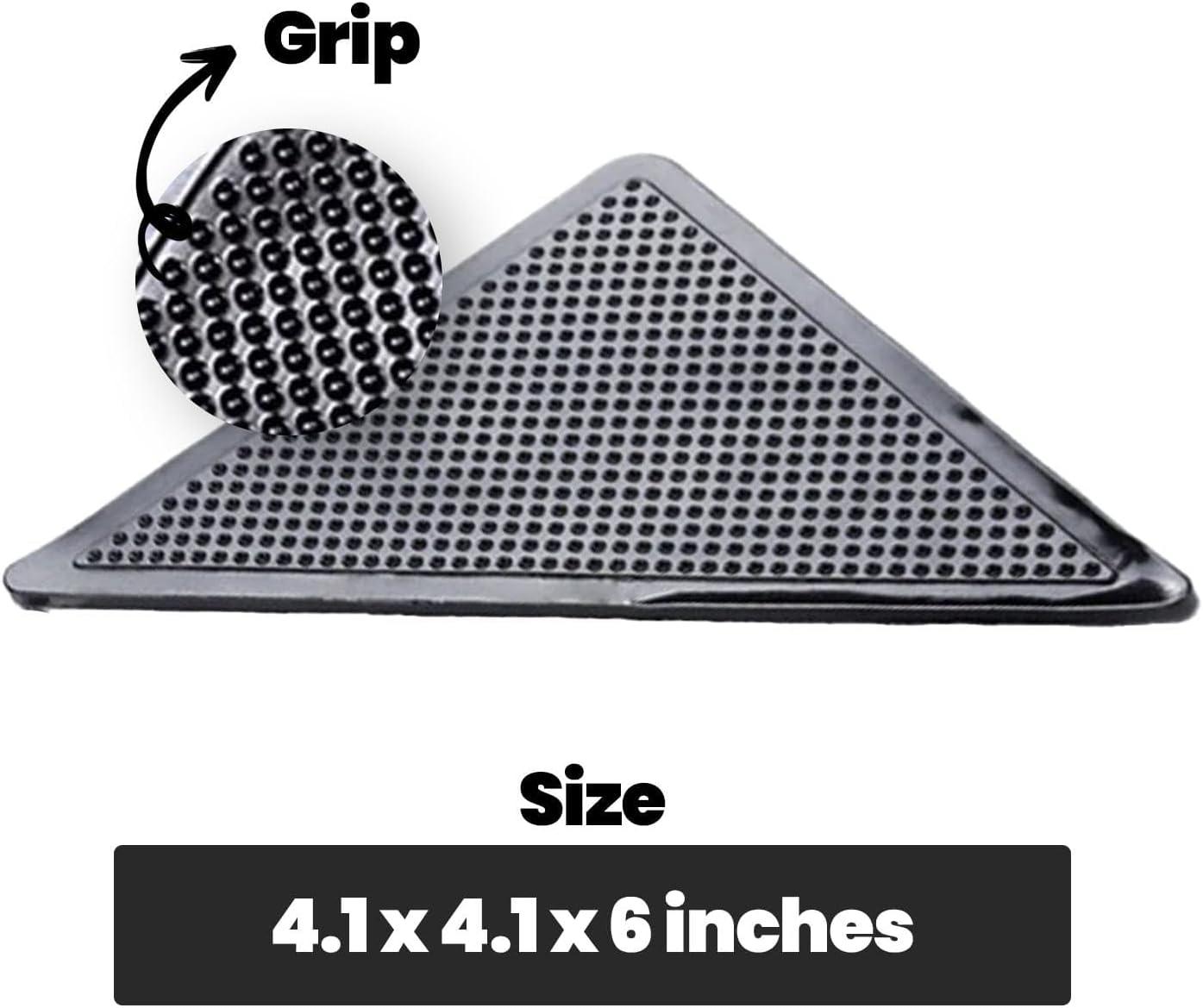 imageMuddy Mat 2 in 1 Bundle Absorbent Microfiber Door Mat Red Medium 30quotX19quot ampamp Rug Heavy Duty NonSlip Corner Pad Pack of 4 DoubleSided Adhesive Pad for Corners Ultimate Floor Protection Combo