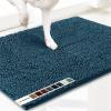 Muddy Mat 2-in-1 Set Atlantic Blue Medium(30″X19″) Microfiber Non-Slip, Washable & Highly Absorbent Chenille Dog Door Mat with Wizz Stain & Odor Remover-Ultimate Pet Cleanup Combo for Pristine Homes