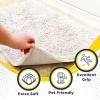 Muddy Mat 2-in-1 Set White Medium (30″X19″) Microfiber Non-Slip, Washable & Highly Absorbent Chenille Dog Door Mat with Wizz Stain & Odor Remover-Ultimate Pet Cleanup Combo for Fresh & Clean Homes