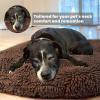 Muddy Mat® Cloud K-9 Bed for Dogs & Cats, Soft & Relaxing Round Dog Bed, Chenille Material, Removable Cover, Washable & Dryer Safe–Grey Large(40’x40′)(Chocolate Brown)
