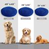 Muddy Mat® Cloud K-9 Bed for Dogs & Cats, Soft & Relaxing Round Dog Bed, Chenille Material, Removable Cover, Washable & Dryer Safe–Grey Large(40’x40′)(Navy Blue)