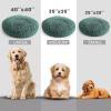 Muddy Mat® Cloud K-9 Bed for Dogs & Cats, Soft & Relaxing Round Dog Bed, Chenille Material, Removable Cover, Washable & Dryer Safe–Grey Large(40’x40′)(Seafoam Green)