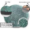 Muddy Mat® Cloud K-9 Bed for Dogs & Cats, Soft & Relaxing Round Dog Bed, Chenille Material, Removable Cover, Washable & Dryer Safe–Grey Large(40’x40′)(Seafoam Green)