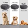 Muddy Mat® Cloud K-9 Bed for Dogs & Cats, Soft & Relaxing Round Dog Bed, Chenille Material, Removable Cover, Washable & Dryer Safe–Grey Large(40’x40′)(Grey)