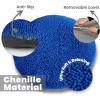 Muddy Mat® Cloud K-9 Bed for Dogs & Cats, Soft & Relaxing Round Dog Bed, Chenille Material, Removable Cover, Washable & Dryer Safe–Grey Large(40’x40′)(Navy Blue)