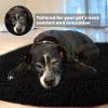 Muddy Mat® Cloud K-9 Bed for Dogs & Cats, Soft & Relaxing Round Dog Bed, Chenille Material, Removable Cover, Washable & Dryer Safe–Grey Large(40’x40′)(Black)