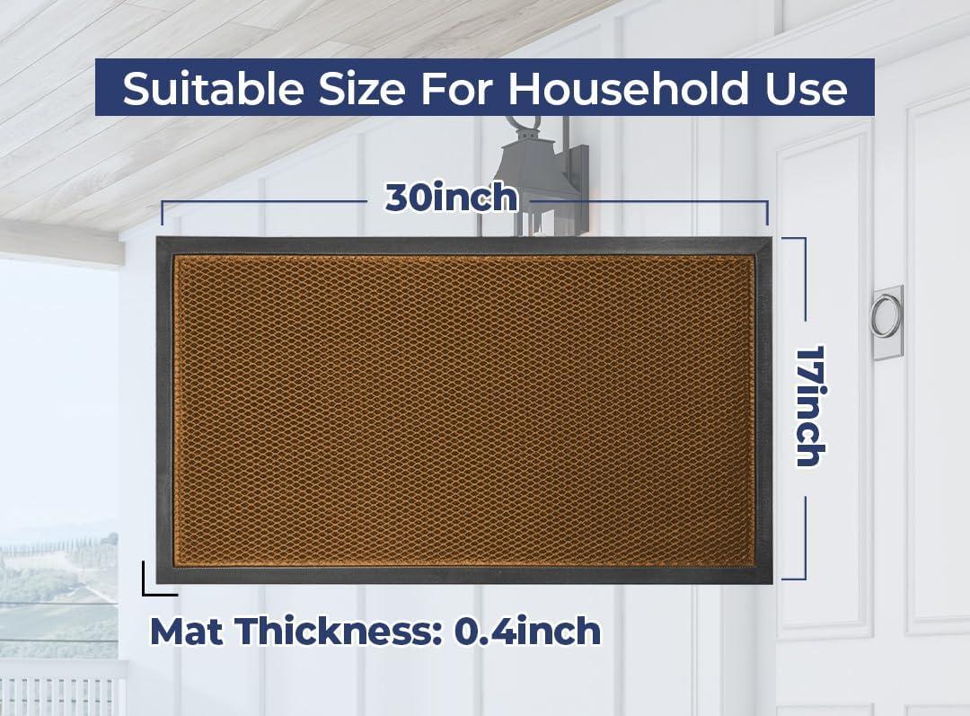 imageMuddy Mat Mesh QuickDry Door Mat HeavyDuty Dirt Trapper for Outdoor ampamp Indoor Use Ideal for Entrance Mudrooms Patios and Garages LowProfile NonSlip Washable Orange 23quotx35quotx04quotOrange