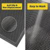 Muddy Mat® Mesh Quick-Dry Door Mat – Heavy-Duty, Dirt Trapper for Outdoor & Indoor Use, Ideal for Entrance, Mudrooms, Patios, and Garages, Low-Profile, Non-Slip, Washable – Orange 23″x35″x0.4″(Black)