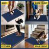 Muddy Mat® Mesh Quick-Dry Door Mat – Heavy-Duty, Dirt Trapper for Outdoor & Indoor Use, Ideal for Entrance, Mudrooms, Patios, and Garages, Low-Profile, Non-Slip, Washable – Orange 23″x35″x0.4″(Blue)