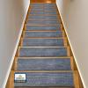Muddy Mat® Pack of 8 – Soft Chenille Stair Treads Non-Slip Reusable, Super Absorbent Stair Treads for Wooden Steps, Tile & Marble Floor, Easy to Install & Machine Washable – Grey 30” x 7”(Grey)