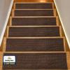 Muddy Mat® Pack of 8 – Soft Chenille Stair Treads Non-Slip Reusable, Super Absorbent Stair Treads for Wooden Steps, Tile & Marble Floor, Easy to Install & Machine Washable – Grey 30” x 7”(Chocolate Brown)