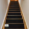 Muddy Mat® Pack of 8 – Soft Chenille Stair Treads Non-Slip Reusable, Super Absorbent Stair Treads for Wooden Steps, Tile & Marble Floor, Easy to Install & Machine Washable – Grey 30” x 7”(Black)