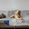 Muddy Mat® Dog Blanket – Chenille Water Absorption Blanket for Bed & Couch Cover for Dogs Washable, Anti-Slip Soft and Durable Furniture Protector for Dogs – Beige 48″x56″(Grey)