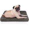 Muddy Mat® Dog Crate Bed mat, Comfortable Dog Pillow, Crate Bed for Large Medium Small Dogs and Cats, Ultra Soft & Relaxing Washable & Dryer Safe Chenille Material – Grey Large (28″x42″)(Medium (23″x36″))