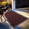 Muddy Mat® Mesh Quick-Dry Door Mat – Heavy-Duty, Dirt Trapper for Outdoor & Indoor Use, Ideal for Entrance, Mudrooms, Patios, and Garages, Low-Profile, Non-Slip, Washable – Orange 23″x35″x0.4″(Red)