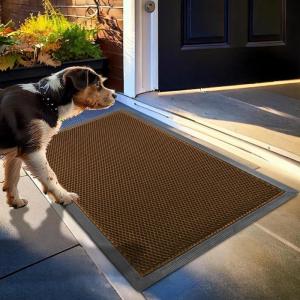 Muddy Mat® Mesh Quick-Dry Door Mat – Heavy-Duty, Dirt Trapper for Outdoor & Indoor Use, Ideal for Entrance, Mudrooms, Patios, and Garages, Low-Profile, Non-Slip, Washable – Orange 23″x35″x0.4″(Orange)