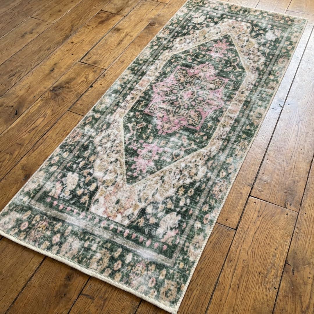 image:imageMuddy Mat Floral Multicolor 3x5 Boho Area Rug Washable Area Rugs for Living Room Bedroom amp Dining Room Modern Soft Low Pile Non Slip Carpet Pet Friendly Waterproof Foldable Rugs for HomeEden