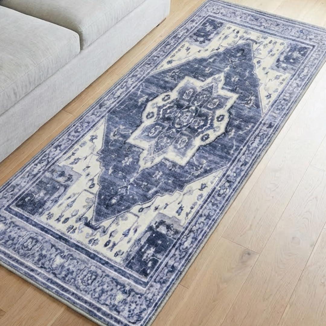 image:imageMuddy Mat Floral Multicolor 3x5 Boho Area Rug Washable Area Rugs for Living Room Bedroom amp Dining Room Modern Soft Low Pile Non Slip Carpet Pet Friendly Waterproof Foldable Rugs for HomeAdmiral