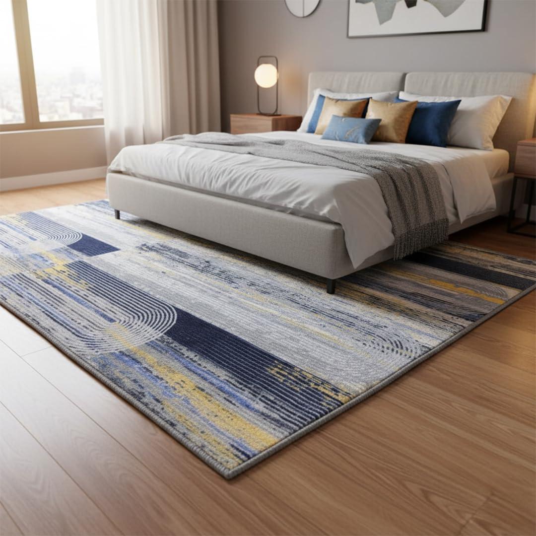 image:imageMuddy Mat Floral Multicolor 3x5 Boho Area Rug Washable Area Rugs for Living Room Bedroom amp Dining Room Modern Soft Low Pile Non Slip Carpet Pet Friendly Waterproof Foldable Rugs for HomeHorizon
