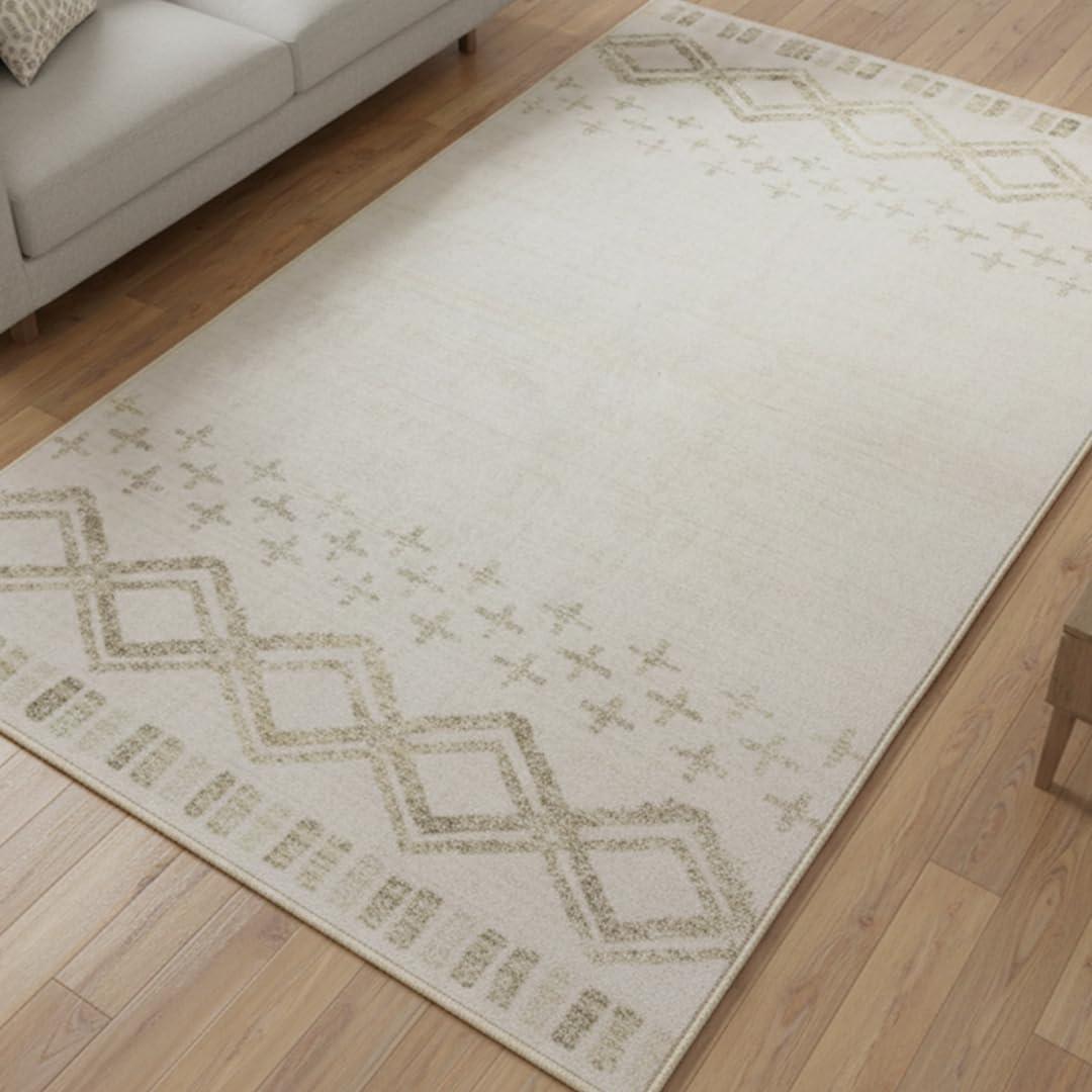 image:imageMuddy Mat Floral Multicolor 3x5 Boho Area Rug Washable Area Rugs for Living Room Bedroom amp Dining Room Modern Soft Low Pile Non Slip Carpet Pet Friendly Waterproof Foldable Rugs for HomeTribal