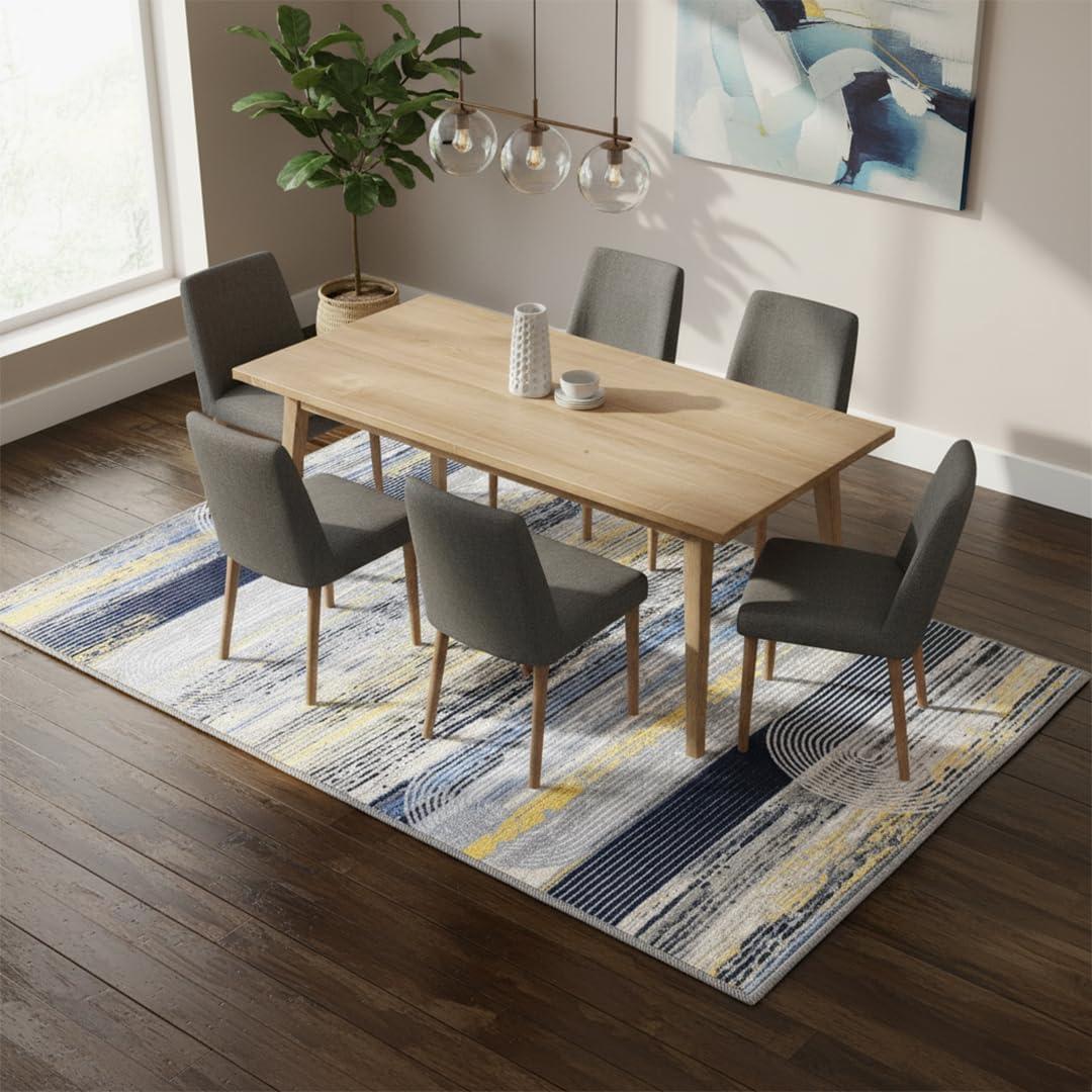 image:imageMuddy Mat Floral Multicolor 3x5 Boho Area Rug Washable Area Rugs for Living Room Bedroom amp Dining Room Modern Soft Low Pile Non Slip Carpet Pet Friendly Waterproof Foldable Rugs for HomeHorizon