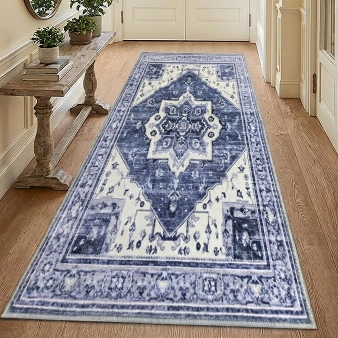 image:imageMuddy Mat Floral Multicolor 3x5 Boho Area Rug Washable Area Rugs for Living Room Bedroom amp Dining Room Modern Soft Low Pile Non Slip Carpet Pet Friendly Waterproof Foldable Rugs for HomeAdmiral