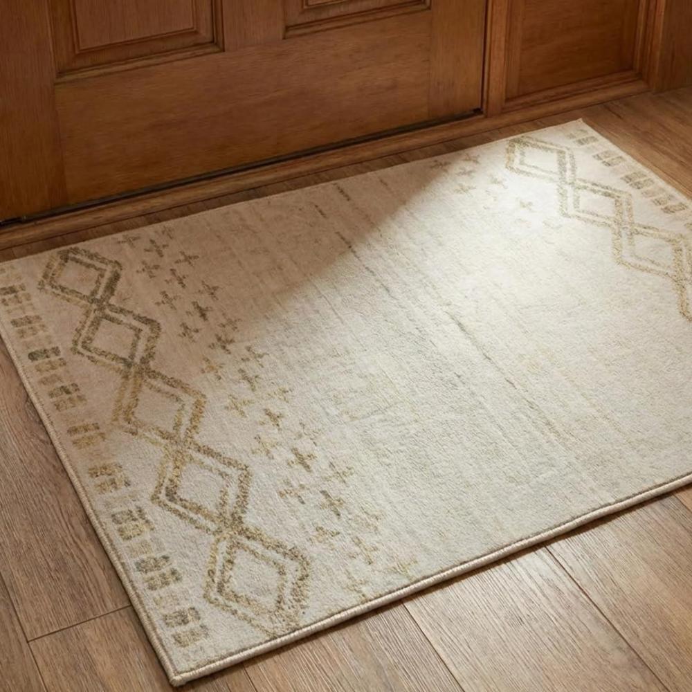image:imageMuddy Mat Floral Multicolor 3x5 Boho Area Rug Washable Area Rugs for Living Room Bedroom amp Dining Room Modern Soft Low Pile Non Slip Carpet Pet Friendly Waterproof Foldable Rugs for HomeTribal