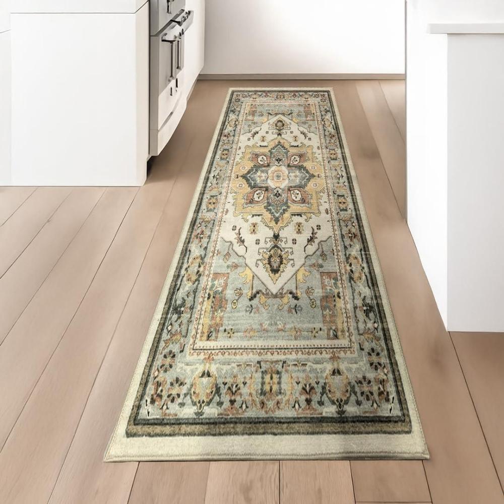 image:imageMuddy Mat Floral Multicolor 3x5 Boho Area Rug Washable Area Rugs for Living Room Bedroom amp Dining Room Modern Soft Low Pile Non Slip Carpet Pet Friendly Waterproof Foldable Rugs for HomeFloral