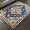 Muddy Mat® Floral Multicolor 3×5 Boho Area Rug – Washable Area Rugs for Living Room, Bedroom & Dining Room – Modern Soft Low Pile Non Slip Carpet – Pet Friendly Waterproof Foldable Rugs for Home(Mosaic)