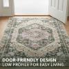 Muddy Mat® Floral Multicolor 3×5 Boho Area Rug – Washable Area Rugs for Living Room, Bedroom & Dining Room – Modern Soft Low Pile Non Slip Carpet – Pet Friendly Waterproof Foldable Rugs for Home(Eden)