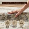 Muddy Mat® Floral Multicolor 3×5 Boho Area Rug – Washable Area Rugs for Living Room, Bedroom & Dining Room – Modern Soft Low Pile Non Slip Carpet – Pet Friendly Waterproof Foldable Rugs for Home(Tuscany)