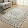 Muddy Mat® Floral Multicolor 3×5 Boho Area Rug – Washable Area Rugs for Living Room, Bedroom & Dining Room – Modern Soft Low Pile Non Slip Carpet – Pet Friendly Waterproof Foldable Rugs for Home(Tuscany)