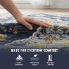 Muddy Mat® Floral Multicolor 3×5 Boho Area Rug – Washable Area Rugs for Living Room, Bedroom & Dining Room – Modern Soft Low Pile Non Slip Carpet – Pet Friendly Waterproof Foldable Rugs for Home(Mosaic)