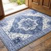 Muddy Mat® Floral Multicolor 3×5 Boho Area Rug – Washable Area Rugs for Living Room, Bedroom & Dining Room – Modern Soft Low Pile Non Slip Carpet – Pet Friendly Waterproof Foldable Rugs for Home(Admiral)