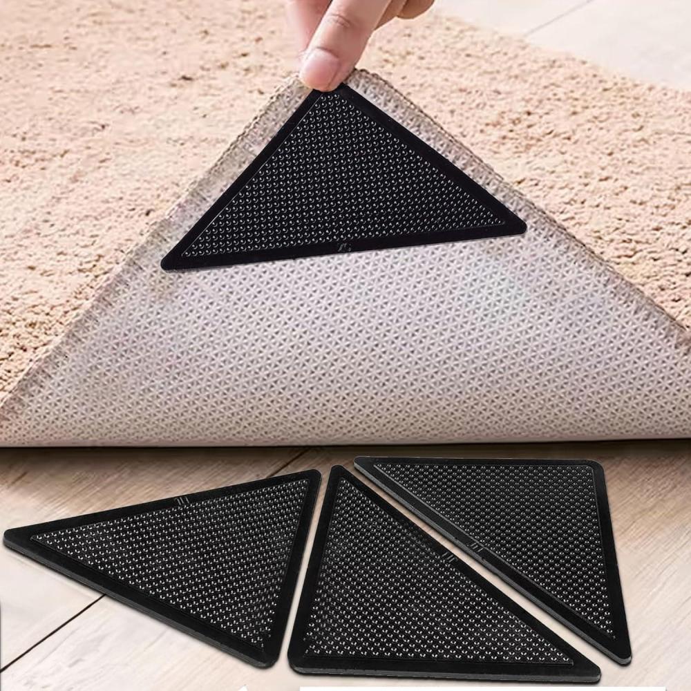 image:imageMuddy Mat Heavy Duty NonSlip Reusable Rug Corner Pads DoubleSided Adhesive Pad for Corners and Sides on Hardwood Floors Area Rugs Keep Your Rug in Place Pack of 4