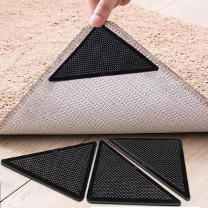 Muddy Mat® Heavy Duty Non-Slip Reusable Rug Corner Pads – Double-Sided Adhesive Pad for Corners and Sides on Hardwood Floors, Area Rugs – Keep Your Rug in Place (Pack of 4)