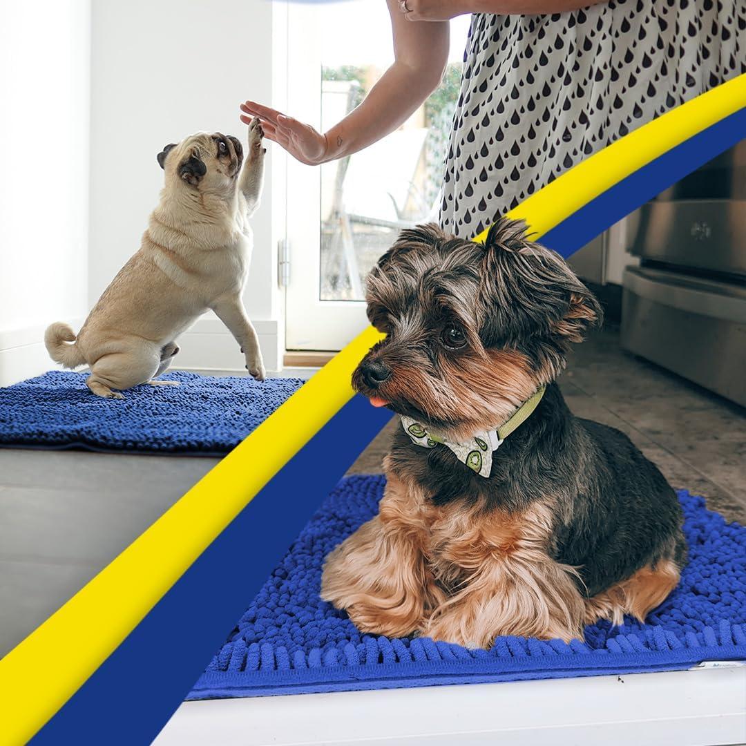 image:imageMuddy Mat Super Absorbent Door Mat Indoor Microfiber Quick Dry Chenille Entryway Rug NonSlip Front Door Mat Indoor Mats for Entryway Machine Washable Pet Rug Navy Blue 28x18Navy Blue