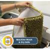 Muddy Mat® | Super Absorbent Door Mat Indoor, Microfiber Quick Dry Chenille Entryway Rug, Non-Slip Front Door Mat, Indoor Mats for Entryway, Machine Washable Pet Rug, Navy Blue 28″x18″(Yellow)