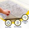 Muddy Mat® | Super Absorbent Door Mat Indoor, Microfiber Quick Dry Chenille Entryway Rug, Non-Slip Front Door Mat, Indoor Mats for Entryway, Machine Washable Pet Rug, Navy Blue 28″x18″(White)