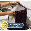 Muddy Mat® | Super Absorbent Door Mat Indoor, Microfiber Quick Dry Chenille Entryway Rug, Non-Slip Front Door Mat, Indoor Mats for Entryway, Machine Washable Pet Rug, Navy Blue 28″x18″(Dark Purple)