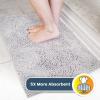 Muddy Mat® | Super Absorbent Door Mat Indoor, Microfiber Quick Dry Chenille Entryway Rug, Non-Slip Front Door Mat, Indoor Mats for Entryway, Machine Washable Pet Rug, Navy Blue 28″x18″(White)