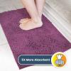 Muddy Mat® | Super Absorbent Door Mat Indoor, Microfiber Quick Dry Chenille Entryway Rug, Non-Slip Front Door Mat, Indoor Mats for Entryway, Machine Washable Pet Rug, Navy Blue 28″x18″(Dark Purple)