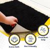 Muddy Mat® | Super Absorbent Door Mat Indoor, Microfiber Quick Dry Chenille Entryway Rug, Non-Slip Front Door Mat, Indoor Mats for Entryway, Machine Washable Pet Rug, Navy Blue 28″x18″(Black)