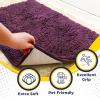 Muddy Mat® | Super Absorbent Door Mat Indoor, Microfiber Quick Dry Chenille Entryway Rug, Non-Slip Front Door Mat, Indoor Mats for Entryway, Machine Washable Pet Rug, Navy Blue 28″x18″(Dark Purple)