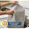 Muddy Mat® | Super Absorbent Door Mat Indoor, Microfiber Quick Dry Chenille Entryway Rug, Non-Slip Front Door Mat, Indoor Mats for Entryway, Machine Washable Pet Rug, Navy Blue 28″x18″(White)