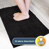 Muddy Mat® | Super Absorbent Door Mat Indoor, Microfiber Quick Dry Chenille Entryway Rug, Non-Slip Front Door Mat, Indoor Mats for Entryway, Machine Washable Pet Rug, Navy Blue 28″x18″(Black)